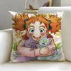 movie Mary and the Witchs Flower Cushion Cover Soft  EasyWash Pillow Case  Versatile for Couch Bed Travel and Office