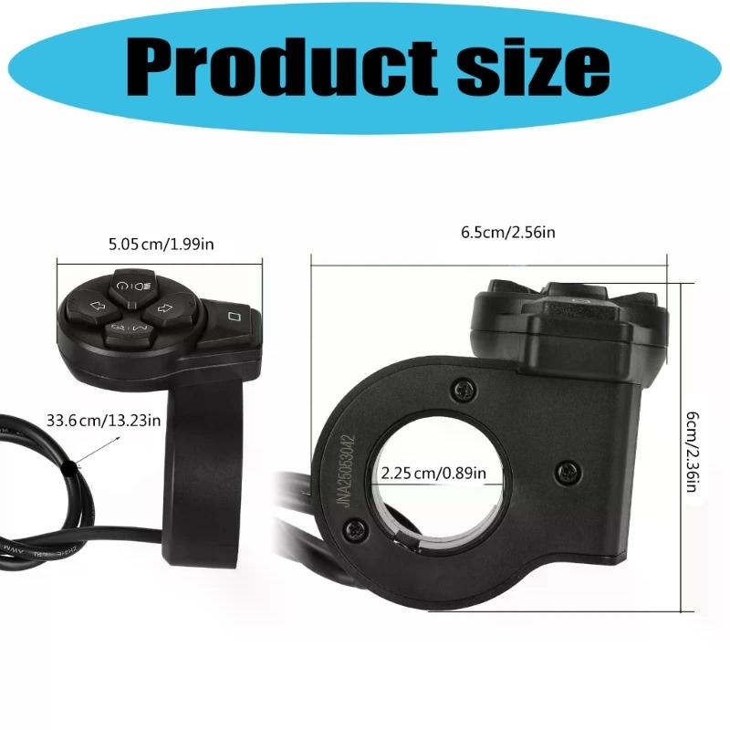 Waterproof Headlight Button Switches Replacement Electric Scooter Turn Signal Switches for ZT3/G3/F3 Scooter Accessories
