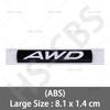 3D ABS Car Styling AWD Emblem Car Rear Trunk Tailgate XKHFV2 Sticker Door Fender Badge For M3 M5 CX4 CX5 CX8 ATENZA Axela