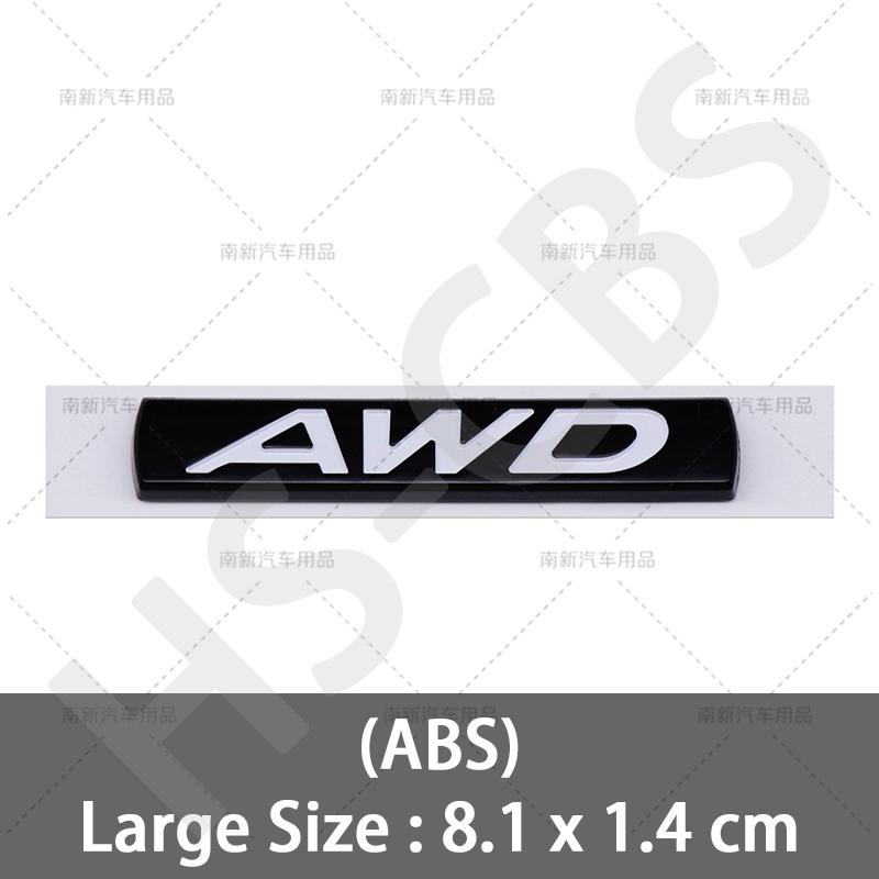 3D ABS Car Styling AWD Emblem Car Rear Trunk Tailgate XKHFV2 Sticker Door Fender Badge For M3 M5 CX4 CX5 CX8 ATENZA Axela