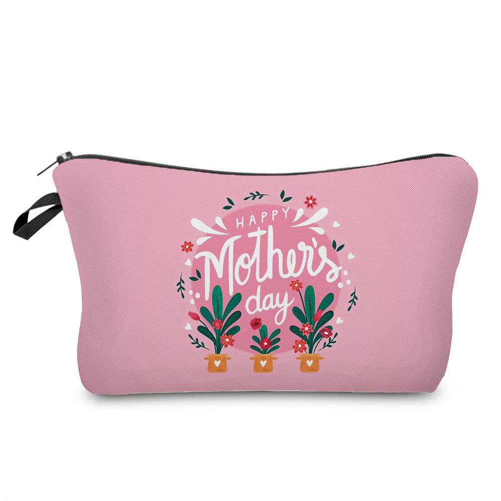 Women Flower Print Cosmetic Bag Toiletries Organize Travel Storage Case 6778