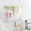 Adjustable Suction Wall Hanging Stand Hook Strong Bearing Stick Hook Kitchen Wall Hanger Bathroom Kitchen Supplies Hooks