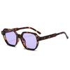  New Fashion Square Women Sunglasses Retro Trending Orange Leopard Rivets Candy Color Sun Glasses Shades UV400