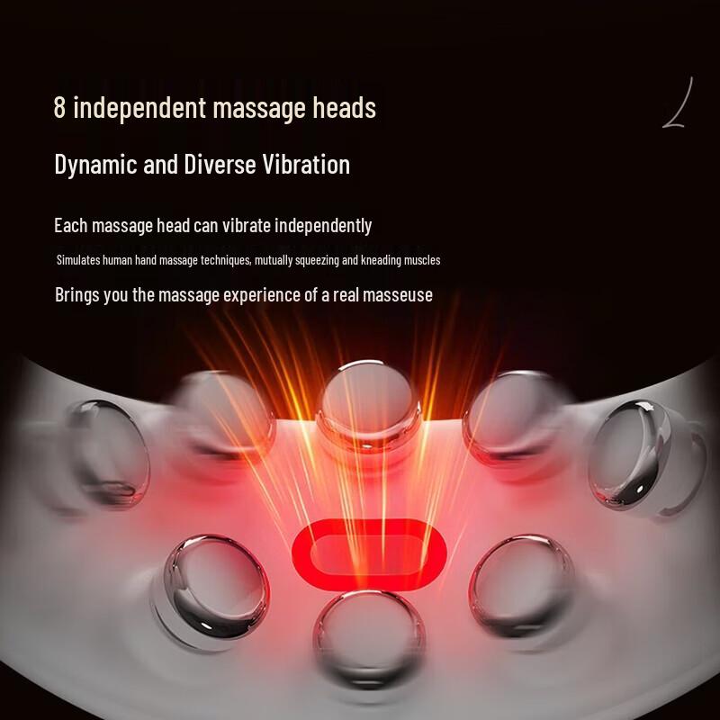 AUX Cervical Spine Neck Massager with Heat and Pulse CN plug (adapter included)