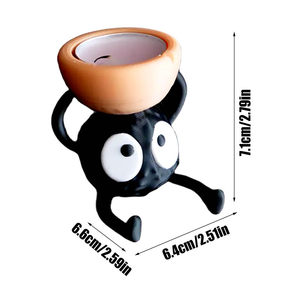 

Candle Holder Cute Anime Peripheral 3D Printed Briquette Desktop Candle Holder Decorative Candlestick for Halloween Meditation