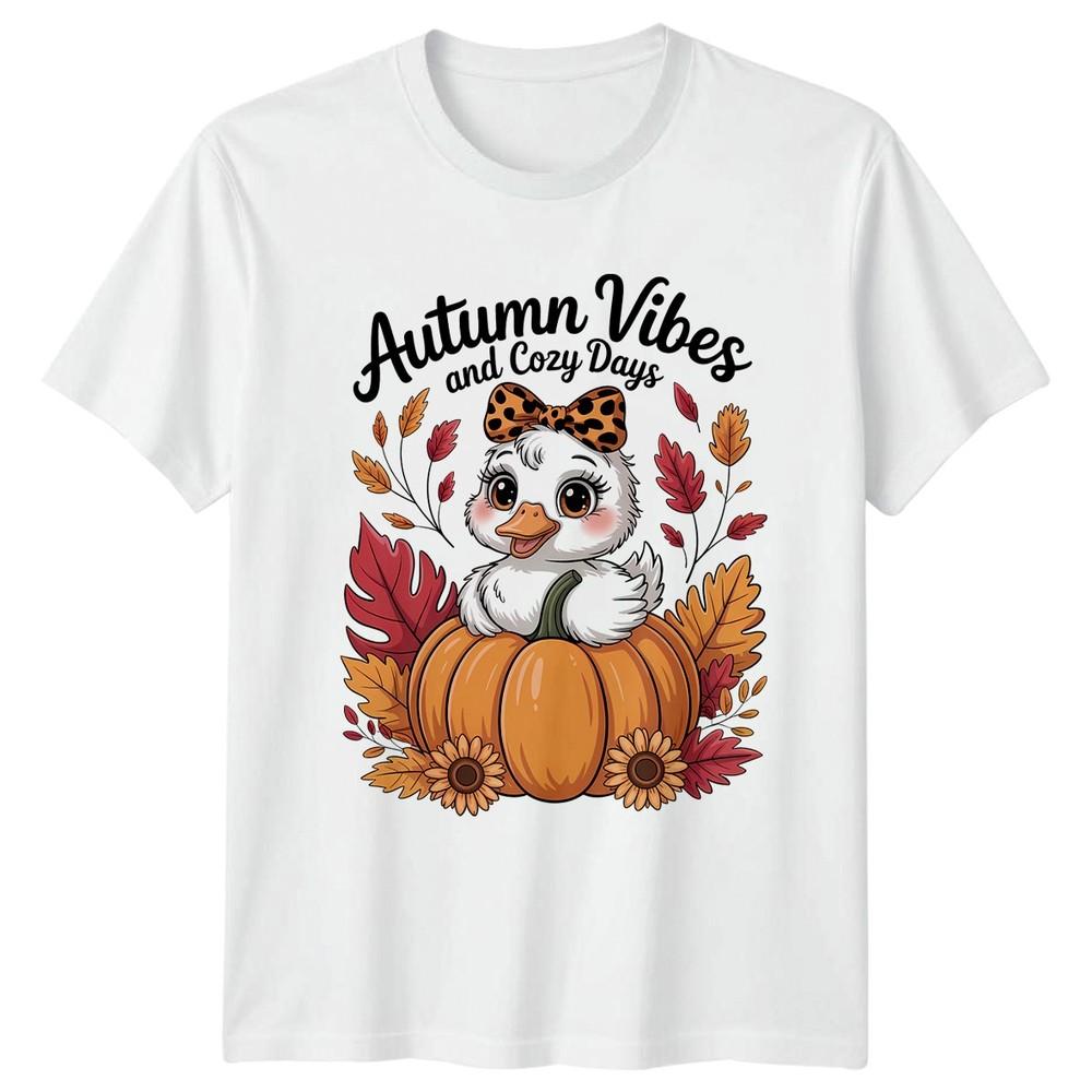 Autumn Vibes And Cozy Days Unisexs TShirt Fall Season Birthday Gift For Her S