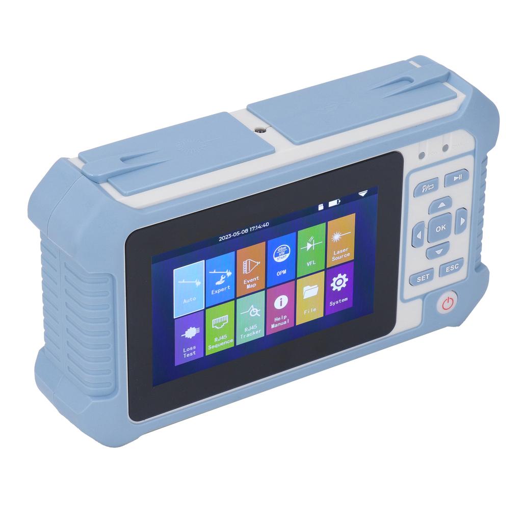 Optical Time Domain Reflectometer OTDR 9 In 1 Optical Power Meter VFL RJ45 Tester Tool US Plug 100‑240V