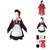 Genshin Impact Noelle Costume da Cameriera Deliziosa Set Completo Per Incantevoli Eventi di Role Play