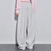 Y2K Cross Rivet Embroidered Sweatpants Women Loose Straight Leg Casual Track Pants