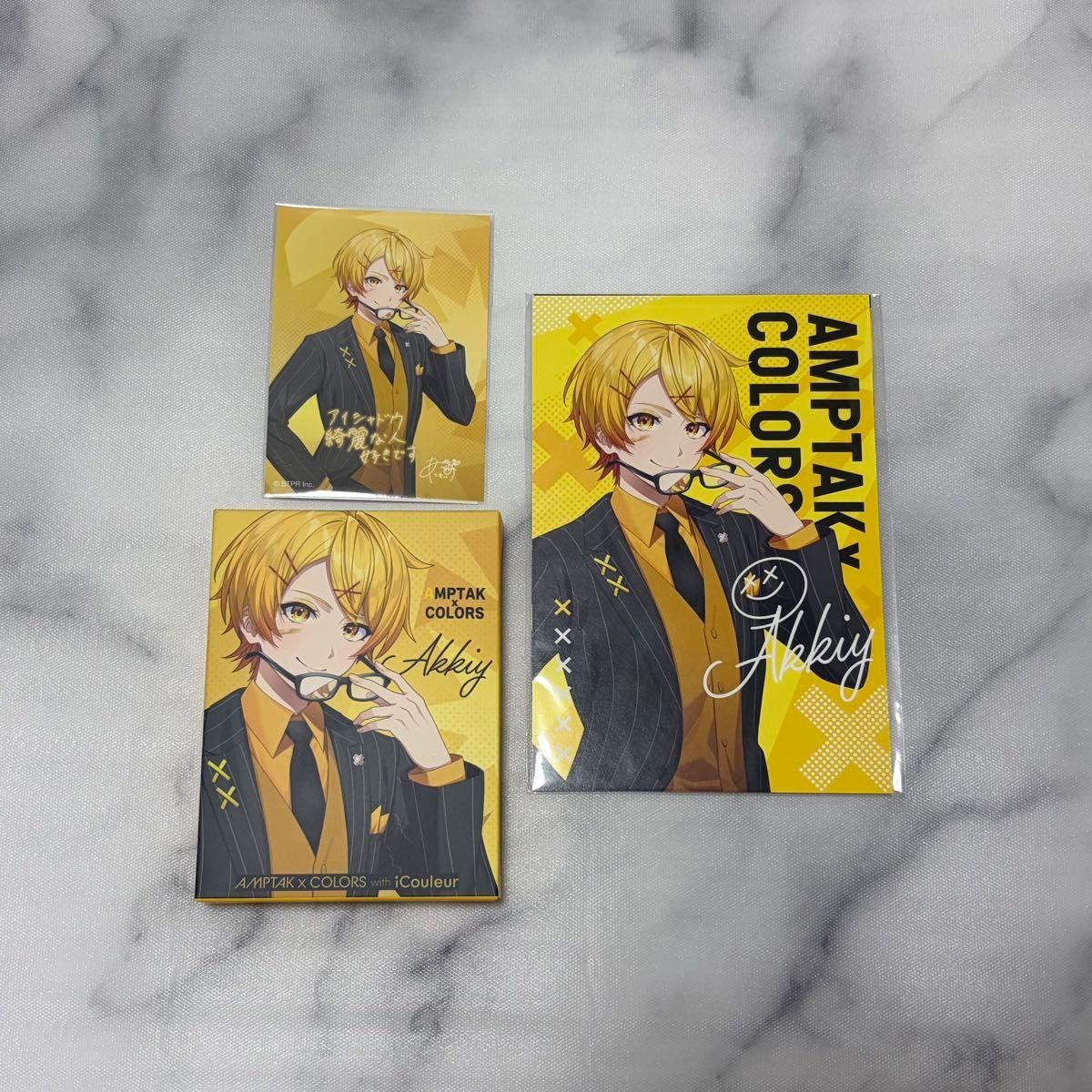 Used AMPTAK COLORS Karadsuke Akki iCouleur Eyeshadow Sticker Postcard
