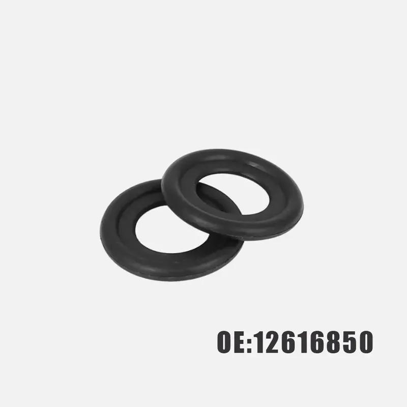 10pcs Black Car Oil Drain Plug Gaskets Auto Screw Sealing Gasket Car Engine Clips Pad Car Accessories for 12616850 3536966