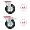 VidaXL 8 Pcs Swivel Castors 160 Mm