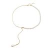 Korean Freshwater Pearl Y-Shaped Drawstring Necklace for Women - Douyin Influencer Style