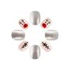 Full Cover Stick On Nail ABS Snowflakes Glittering Short Square Christmas Party Supplies Nail Art Decoration