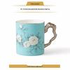 Yongfengyuan Madam Porcelain Hand-Painted Blue Renxin Mug