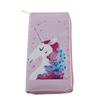 Anime peripheral unicorn long zipper wallet, wallet clutch