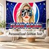 Custom Name Wall Hanging Tapestry,Lady Gaga Decorative Backdrop Tapestry For Dorm Home