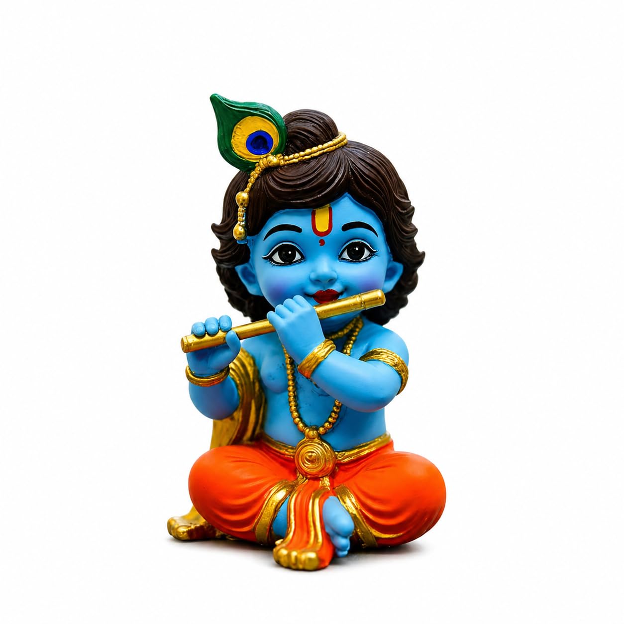 Krishnas statuja 9 CM blue