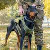Tactical Dog Harness for Large Dogs, Adjustable Reflective Military Shepherd Big Size Dog Vest for Walking, Training, Hunting