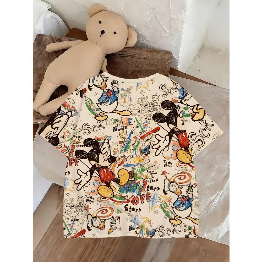 Women's Short Sleeve Crew Neck Digital Printed Women's Casual T-Shirt
