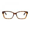 Jimmy Choo Eyeglasses Rectangle Full Rim  Havana Frame And Clear Demo Lenses Lens Jc270008600 Havana