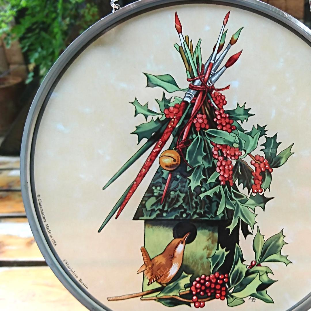 

[Б/У] Витраж Бастьен Рождественский Остролист от Glass Masters