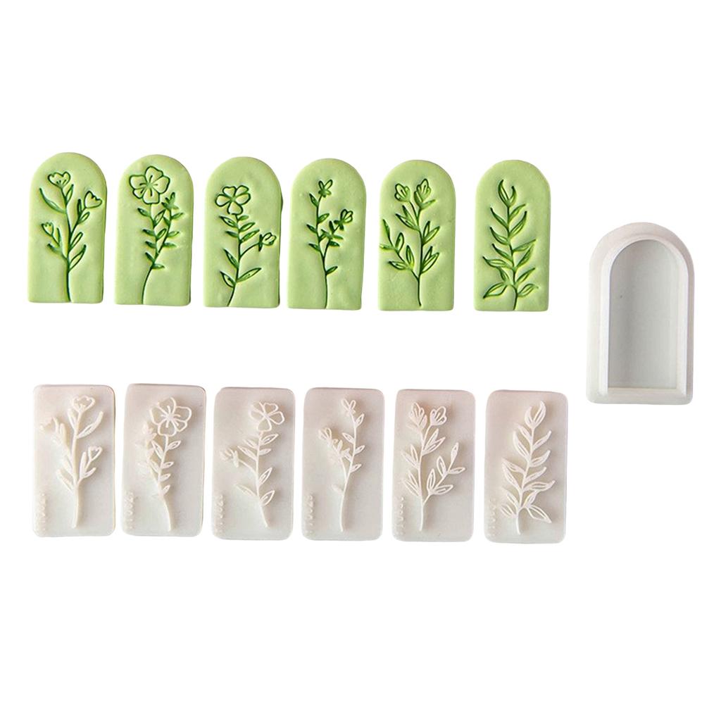 7 Piece DIY Craft Tool Set for Creating Floral Polymer Clay Earrings Accessory Tool Jewelry Mould for Hobbyists