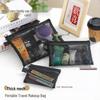 Women's Nylon Mesh Makeup & Toiletry Bag - Portable Travel & Stationery Case