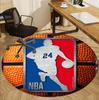 NBA Pattern Round Rug, Indoor/Outdoor Mat, for Picnic, Gameroom, Bedroom, Office, Living Room, Home Decor Carpet, Birthday Gift