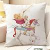 Cartoon S-She-Ra And The Princesses Of Powers Natural Linen Organic Fabric Double-Sided Printing Sofa Home Decor Pillow Case