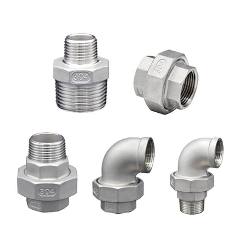 304 Stainless Steel Water Pipe Tee Connector 4-Point Inner/Outer Thread 316 Union Tap Accessory