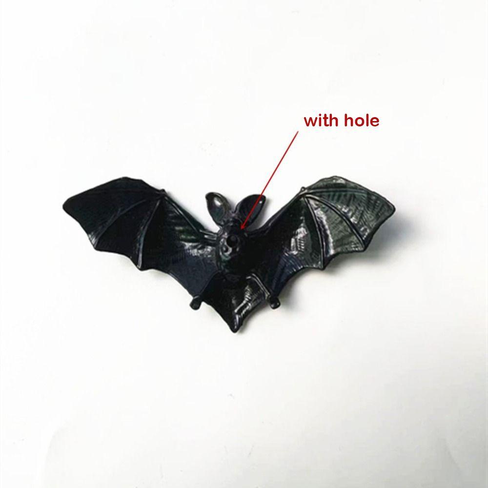 20Pcs Black/Luminous Bats Hanging Ornaments 3D Haunted House Horror Trick Props