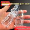 Bardzo długi przezroczysty pokrowiec na żołądź i pierścień opóźniający dla mężczyzn: Wzmacnianie Męskości i Pogrubianie Zabawka Seksualna