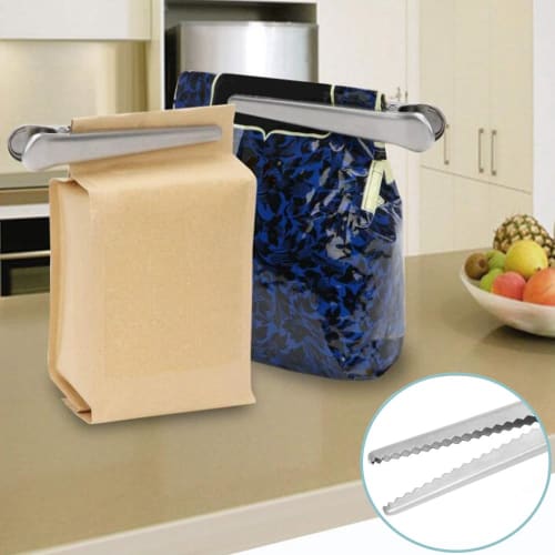 GOODCHI Stainless Steel Bag Clips, Strong, Moisture-Proof, for Food Storage, Condiment Storage, and Airtight Containers, 115mm, Set of 6