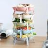 Convenience Household Tools Can Be Superimposed Flower Plate Side Dish Tableware Fruit Small Plate Dessert Plate Accessories