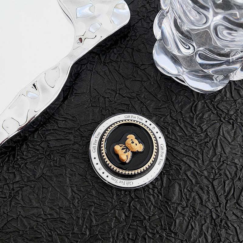 Bear Flower Mobile Phone Airbag Bracket Magnetic Suction Retractable Magsafe Lazy Desktop Watching Drama Wind Support Frame