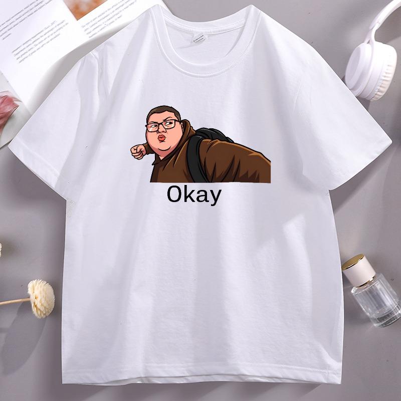 

Funny Kid Punches T Shirts Unisex Cotton Short Sleeve Tshirt Breathable Cotton Short Sleeve Round Neck T-shirts Loose Streetwear 4XL