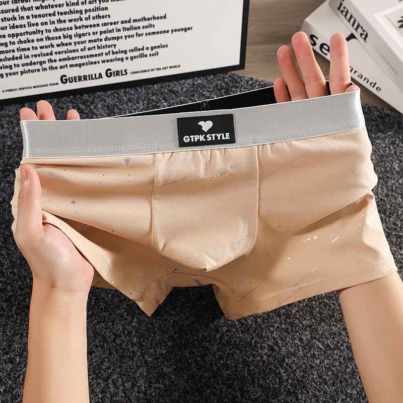 Men's Breathable Cotton Boxer Briefs - Comfortable, Loose-Fit, Mid-Rise, Plus Size, Perfect for Summer