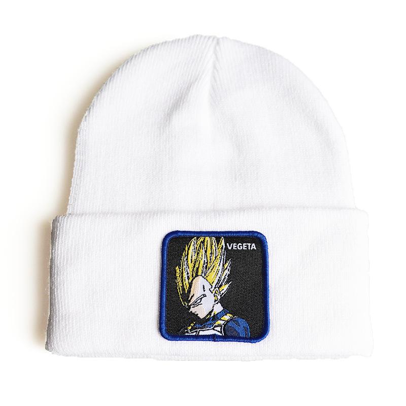 New anime cartoon character Dragon Ball Vegeta Vegeta Knitted hat, woolen hat, hip-hop ski pullover beanie