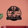 Customized Dragon Metal Wall Sign Mesmerizing Art Premium Decor Ideal Name Signs for Dragon Lover