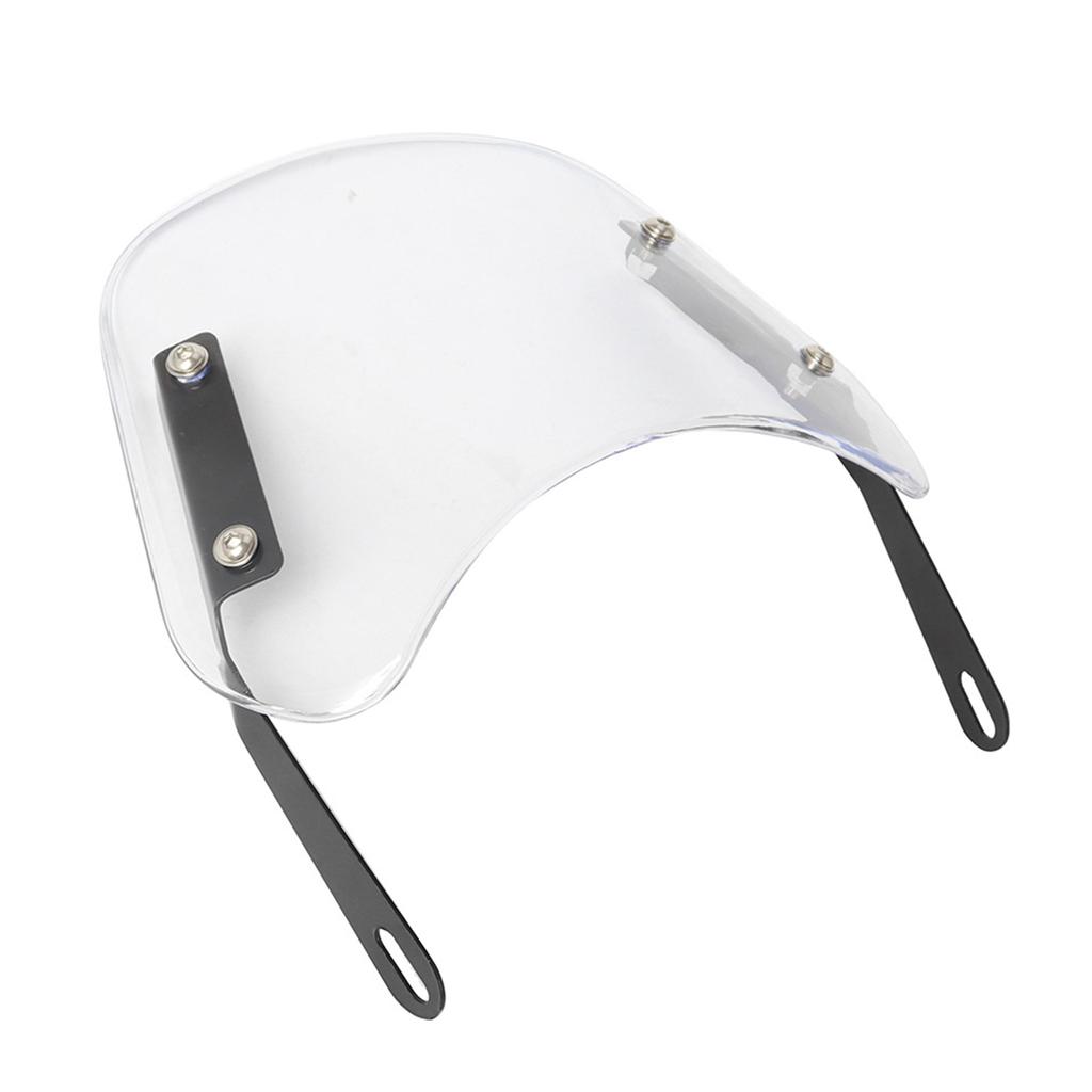 Clear Front Windshield Vintage Style Wind Deflector Stylish Motorcycle Headlight Wind Deflector Durable Fit for CG125