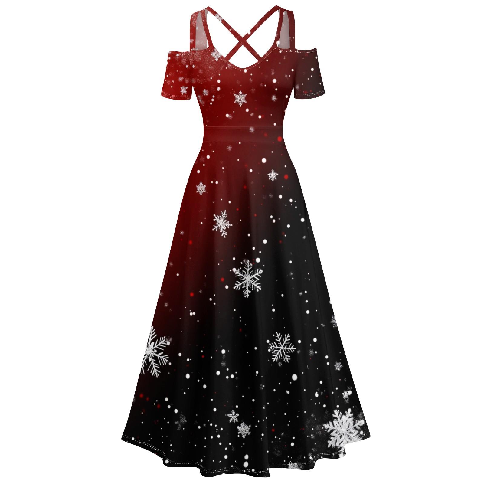 

Женское повседневное и модное платье с принтом, сексуальное, на подтяжках, ретро, большое платье-качели XL винный