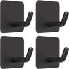4Pcs Punch-Free Wall Mount Hook 304 Stainless Steel Kitchen Bathroom Home Hanging Hook