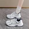 Fashionable New Round Toe Mesh Casual Sports Shoes For Spring/Autumn Comfortable Thick Soled Anti Slip Work Shoes For Women