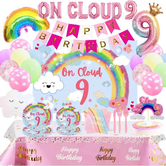 On Cloud 9 Birthday Party Decorations,On Cloud 9 Balloons,On Cloud 9 Cake Topper,On Cloud 9 Birthday Decor.