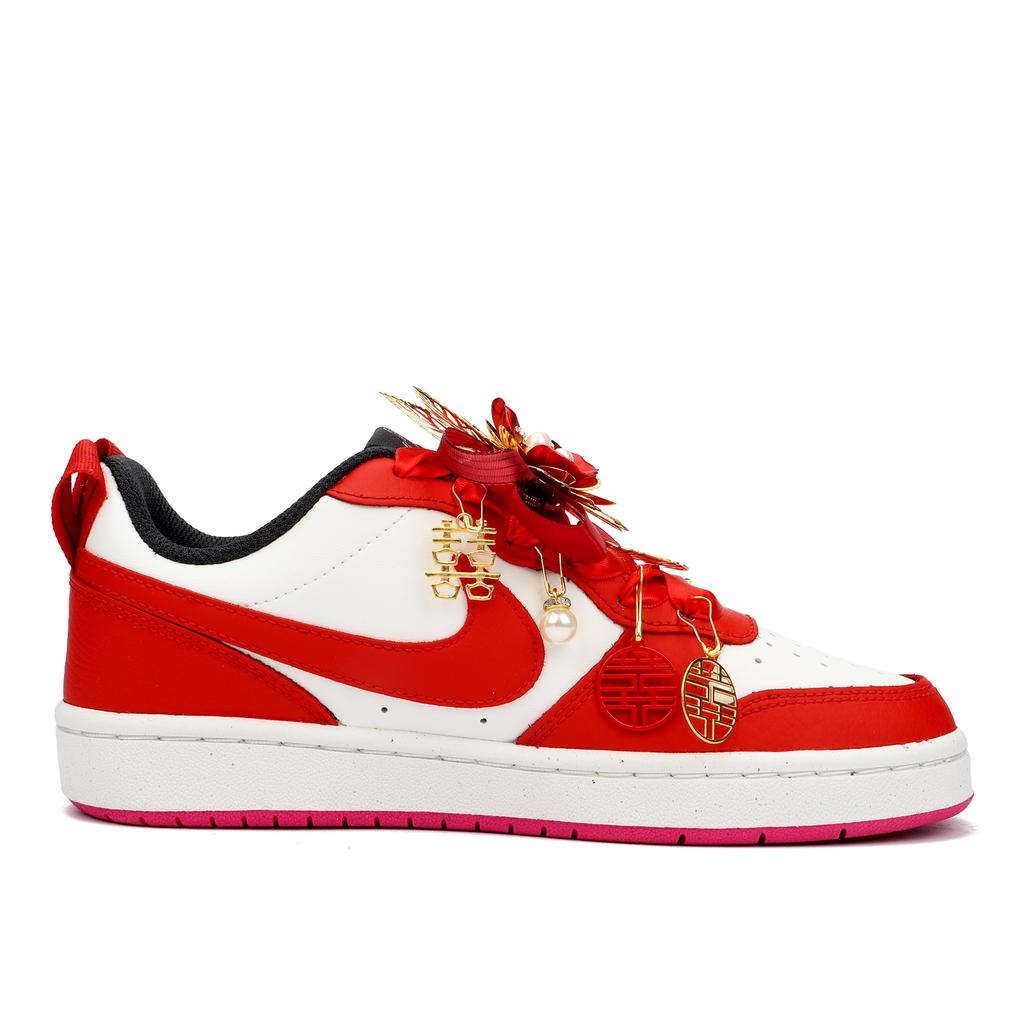 Nike Court Borough Amortizare de Lungă Durată și Rezistentă Pantofi de Skateboard cu Top Jos Femei Roșu DJ0040-100(Echipa900-)