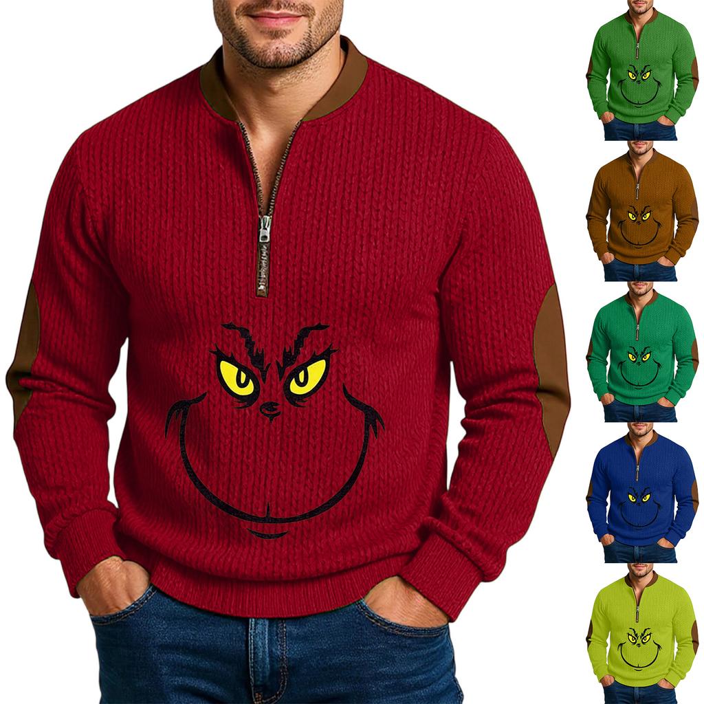 Men'S Outdoor Zipper Long Sleeved Sportswear Casual Sweatshirt