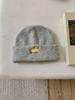 Autumn Winter Hats For Women Puppy Embroidered Knitted Beanie Ear Protection Cold Proof Keep Warm Baggy Cap Female New