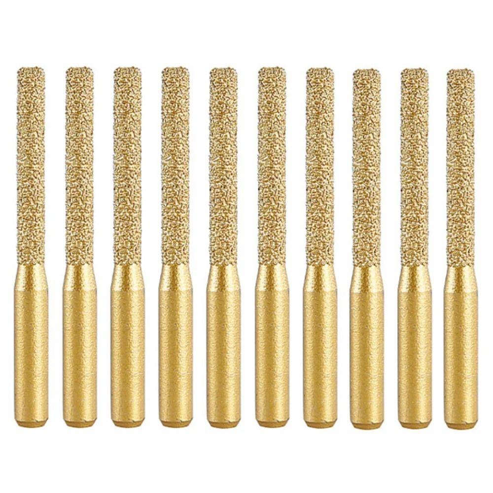 1 szt. Maszyna do grawerowania i frezowania Lutowany diamentowy frez trzpieniowy trzpień prosty Do marmuru granitu płytki ceramicznej kamienia Frezarka