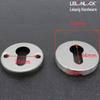 European Standard Stainless Steel 304 Lock Cylinder Keyhole Cover, Decorative Split Hardware Accessories.